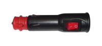 Stecker für KFZ Steckdose mit Schalter 12-24 V