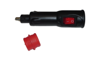 Stecker für KFZ Steckdose mit Schalter 12-24 V
