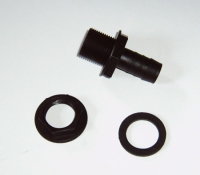 Schlauchanschluss Tankanschluss 3/4" 19 mm grade schwarz ohne Mutter und Dichtung